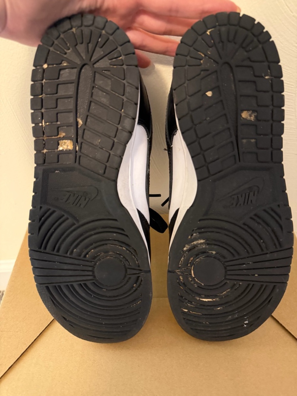Nike Black and White Low-Top Dunk Sneakers - Picture 10 of 12